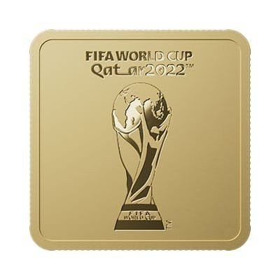 2022 - Qatar World Cup 24k 1g gold bullion bar ASJ05979
