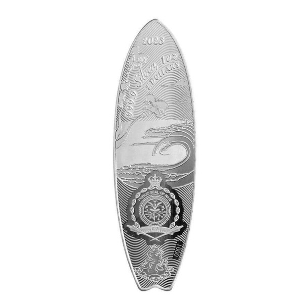 2023 Niue $2 1oz Silver Surfboard Series Enforcer Proof-Like Coin W/OGP