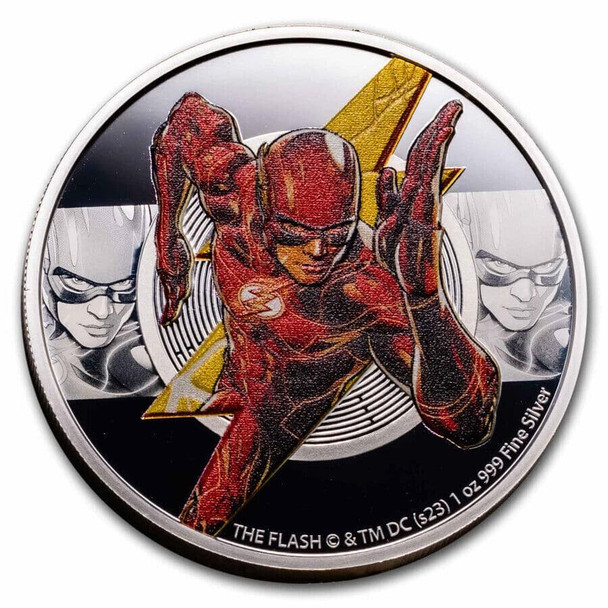 2023 - 1 oz Silver Niue Proof - The FLASH FLASH FLASH - DC Comics - 2 NZD