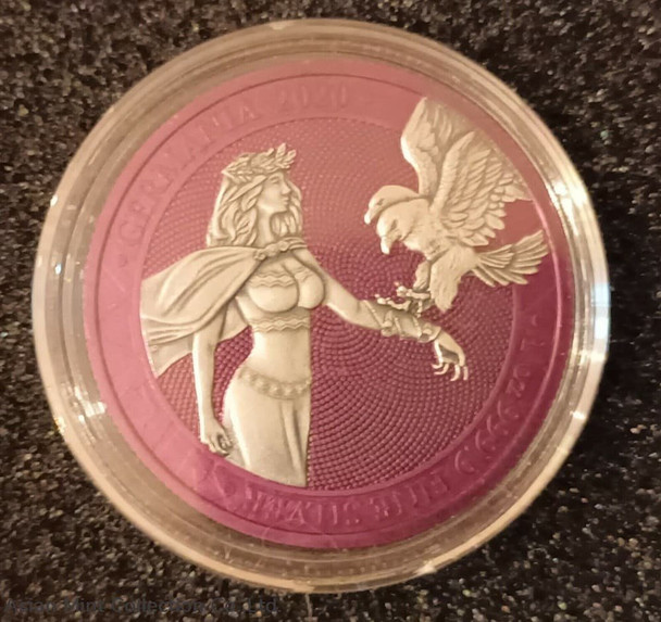 2020 - Germany 5 marks "space pink edition" - 1 oz silver