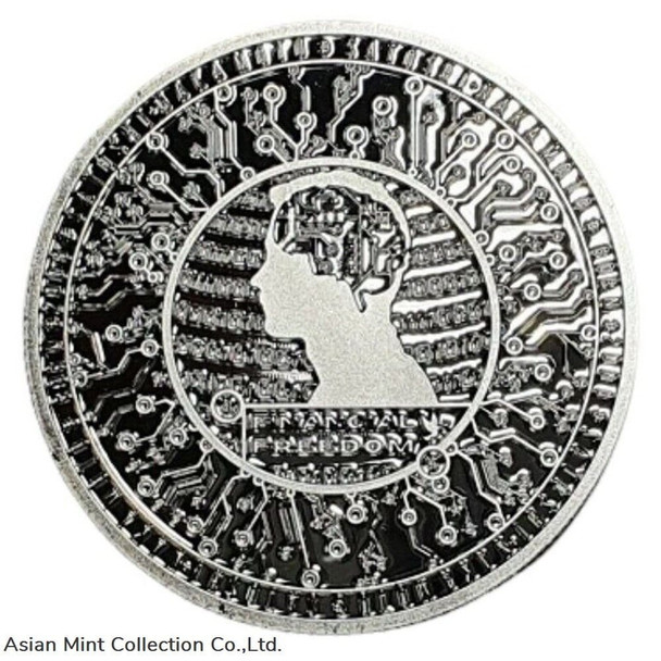 Bitcoin NEW DESIGN .999 Silver Bitcoin