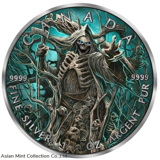 2023 Canada Grim Reaper Armageddon VI Maple Leaf 1oz Silver Coin
