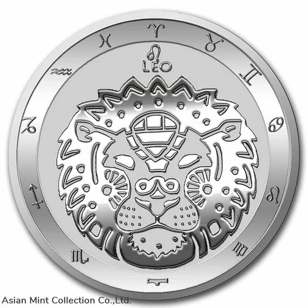 2022 - LEO $5 Zodiac Series 1 oz .999 Silver in Capsule