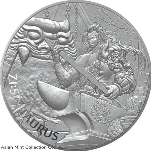 2021 South Korea ZI:SIN Taurus - KOMSCO 1 oz Silver Medal - BU