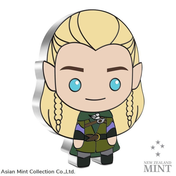 2021 - Niue Lord of the Rings Legolas 1 oz. Silver Chibi Coin