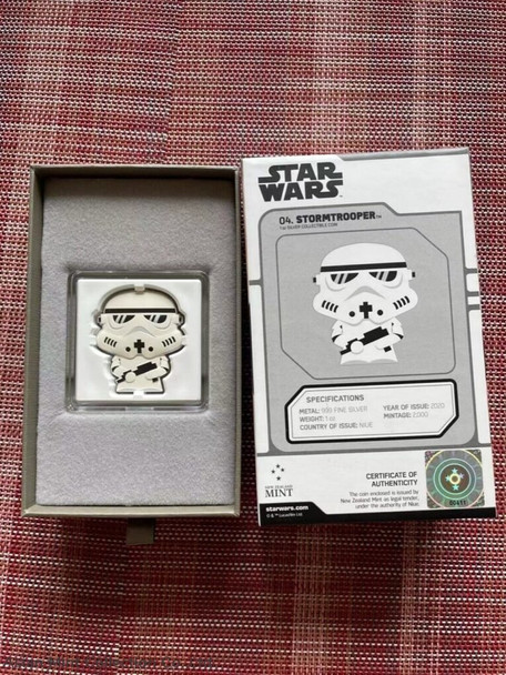 2020 Chibi Coin 1 Oz Silver Star Wars Series Niue * STORMTROOPER