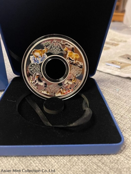 2015 Tokelau YEAR OF THE GOAT ELEMENTAL GOATS $10 Silver Coin Proof 2 oz