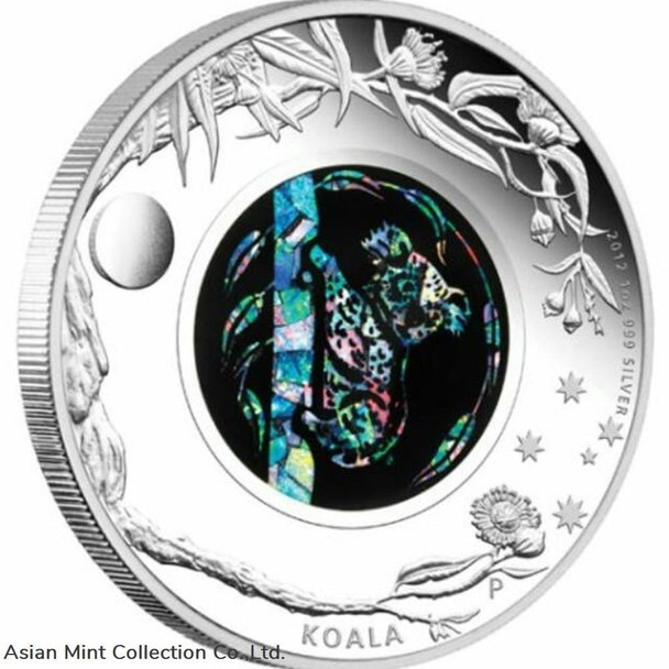 2012 - Australian Opal Series - The Koala 1oz Silver Proof Coin