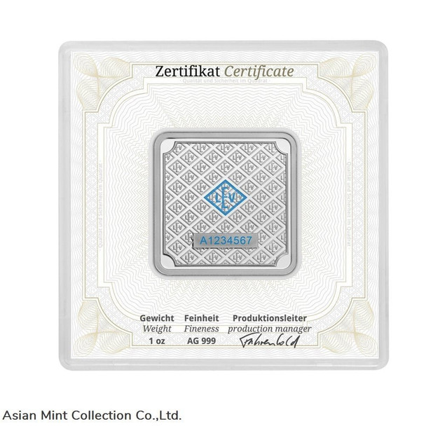 1oz Geiger Edelmetalle Silver Square Bar