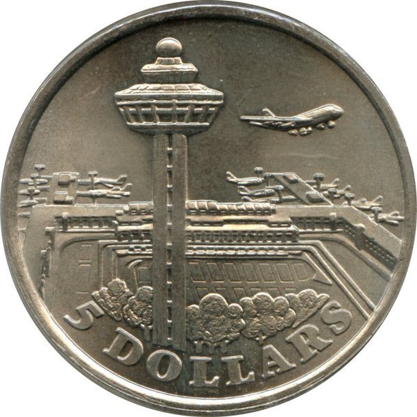 1981 - Singapore ?? Changi Airport $5 Silver Proof