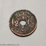 1939 - French Indochina Coin Half CENT Copper INDOCHINE FRANCAISE