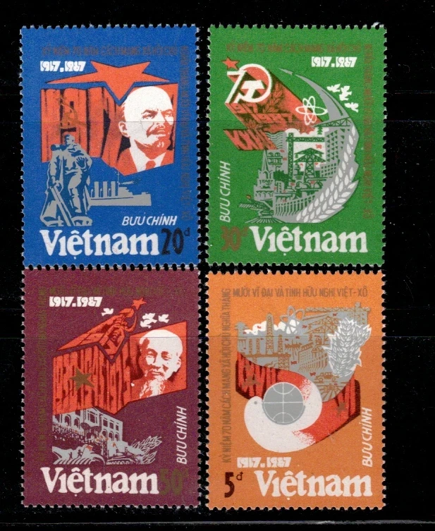 N.524 -Vietnam- 70th Anniv of The Great Socialist October Revolution