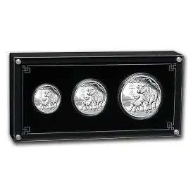 2021 Australian Lunar Series "Year of the Ox" 3 Silver Bullion Coin Set