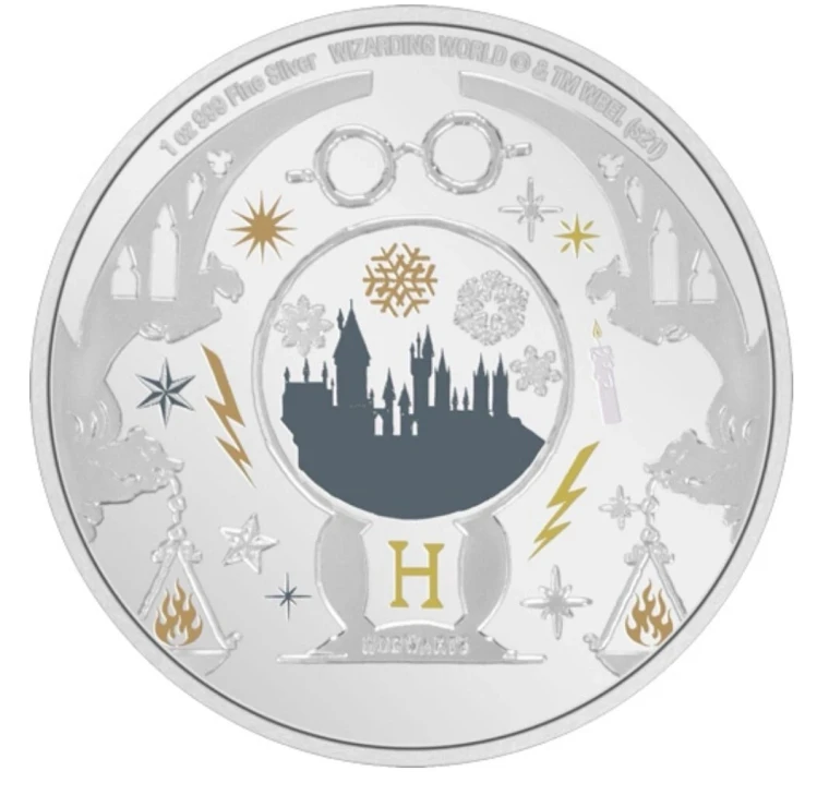 1 oz Silver 999.9 Harry Potter Seasons Greetings Coin 2021