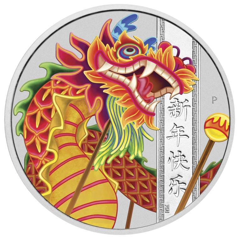 2019 Happy Chinese New Year 1oz Silver $1 Dollar Coin Spring Festival Gift