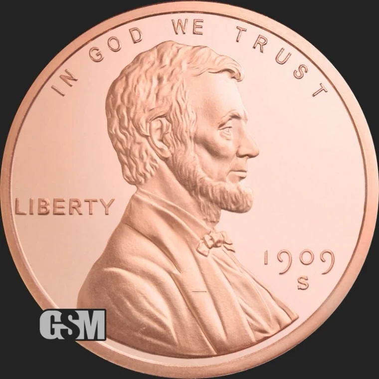 2 oz LINCOLN WHEAT PENNY .999 Fine Copper Round MADE IN USA