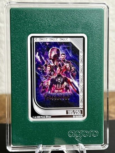 2025 Agoro Marvel INFINITY SAGA Trading Coin AVENGERS ENDGAME LOW #185 1oz