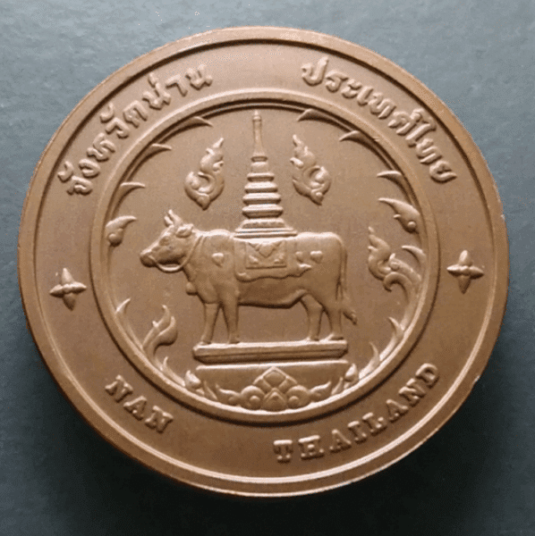 Provincial commemorative coin of Nan Province, 4 cm in size.