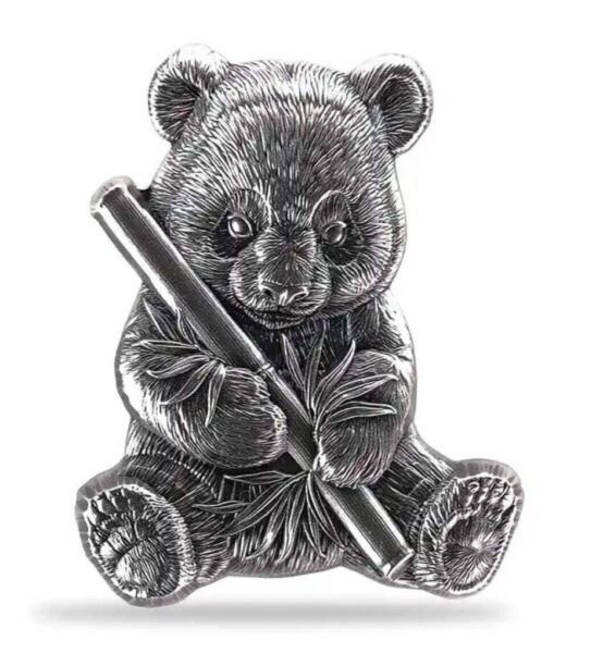2024 Chad Panda Shaped High Relief 1 oz