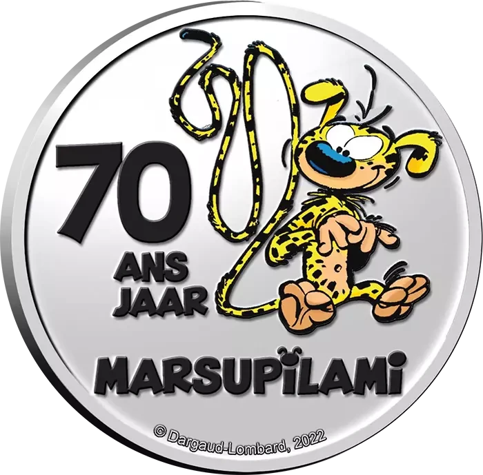2022 - Belgium 5 Euro 70 Years Marsupilami Colored