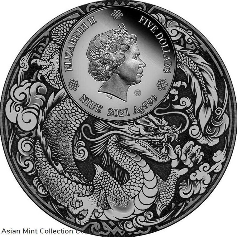 2021 - Niue 5$ Chinese Heroes Liu Bei 2oz physical Themed Coins Mint of Gdansk