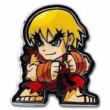 2021 Fiji 1 oz Ag $1 Street Fighter Mini Fighters: Ken Masters physical Chibi No Show Mint