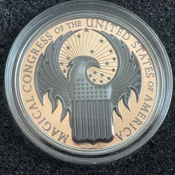 2017 - MAGICAL CONGRESS OF THE USA Fantastic Beasts Macusa 1 Oz Silver Coin 5$ Cook Islands