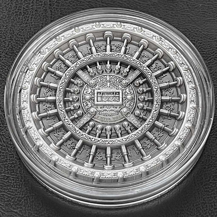 2023 - 2 OZ Silver Shield Stacker The Vault w/ Capsule .999+ Fine South Korea Mint physical Themed Coins Korean Mint (KOMSCO)
