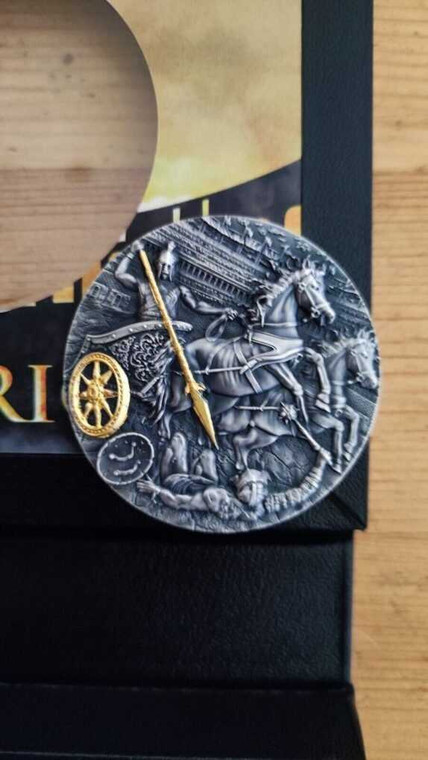 2019 Niue $5 Cart - Rydwan 2 Oz Silver Coin physical World Coins Mint of Poland