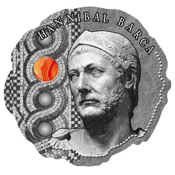 2020 - Hannibal Barca Antique finish Silver Coin 500 Francs Cameroon physical Themes & Pop Culture Mint of Poland