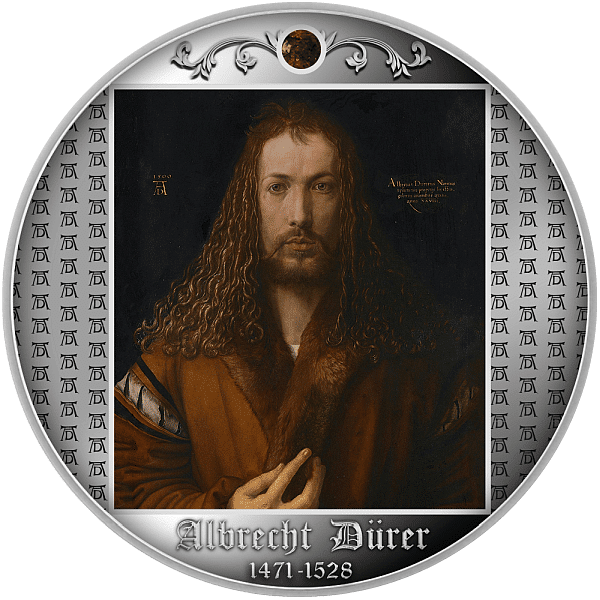 2021 - Self Portrait at Twenty Eight Albrecht Dürer Silver Coin CFA Cameroon physical Themes & Pop Culture No Show Mint