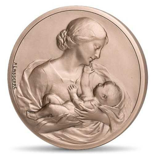 2023 - Medal Maternity Pink Bronze 59 mm physical World Coins No Show Mint