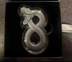 2023 Chad 2 oz Silver Figure Eight Black Mamba Shaped High Relief Coin .999 Fine physical Themes & Pop Culture No Show Mint