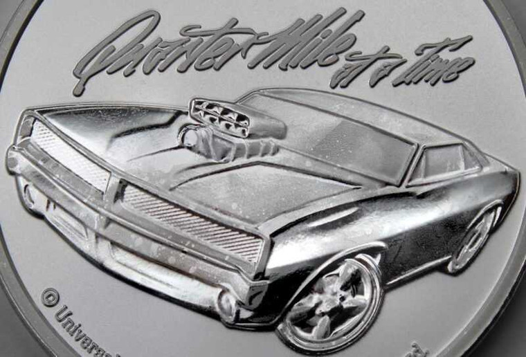 2023 - Samoa FAST AND FURIOUS QUARTER MILE AT A TIME 1oz Silver 999 ST/BU physical Bullion & Precious Metals No Show Mint