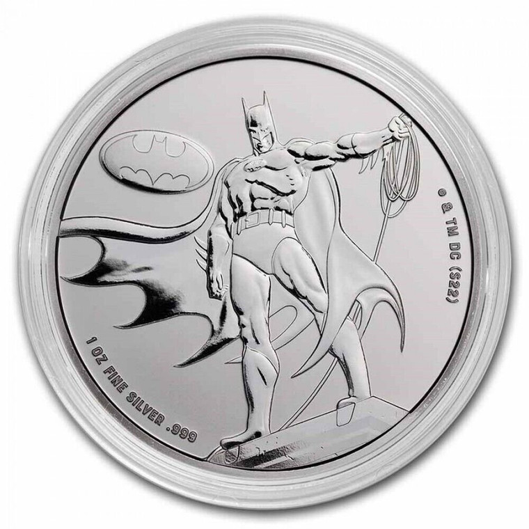 2023 - Batman™ DC Comics™ 1oz Silver Samoa ST/BU Silver Coin