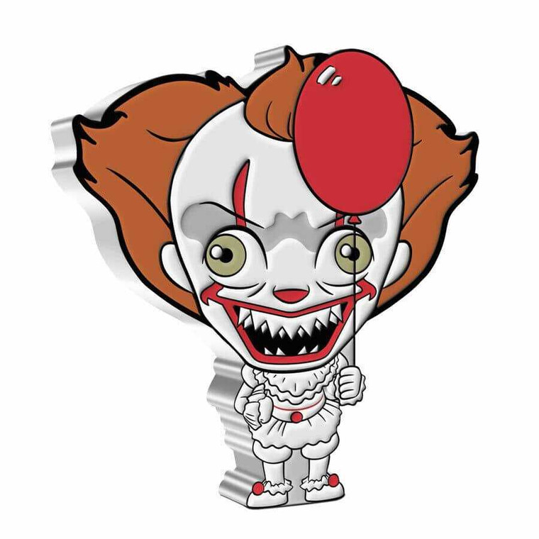 2022 Niue IT Pennywise Chibi 1 oz Silver Proof $2 Coin OGP physical Themes & Pop Culture 