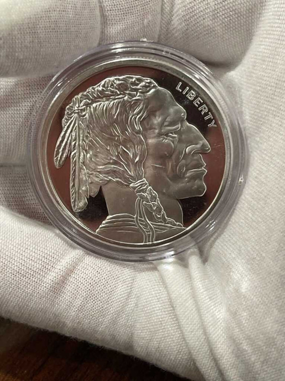 2022 - 1oz Buffalo Silver Round .999 One Troy Ounce Fine Silver Bullion physical World Coins 