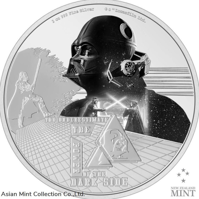 2023 Niue Star Wars Darth Vader 3oz Silver Colorized Proof Coin