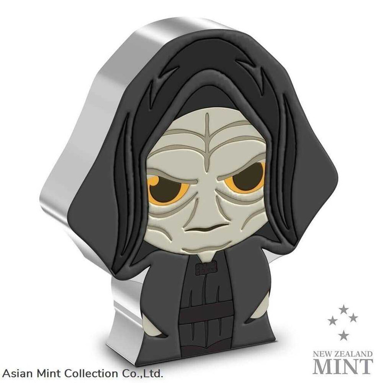2022 Niue Star Wars Emperor Palpatine 1oz Silver Chibi Proof Coin physical Themes & Pop Culture New Zealand Mint