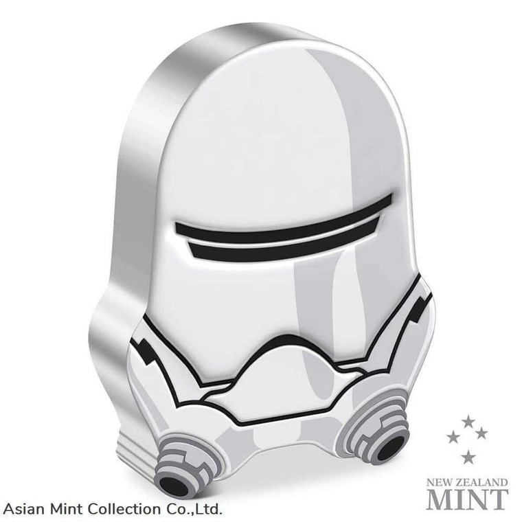 2022 Niue The Faces of the First Order Flametrooper 1oz Silver Coin physical Themes & Pop Culture New Zealand Mint