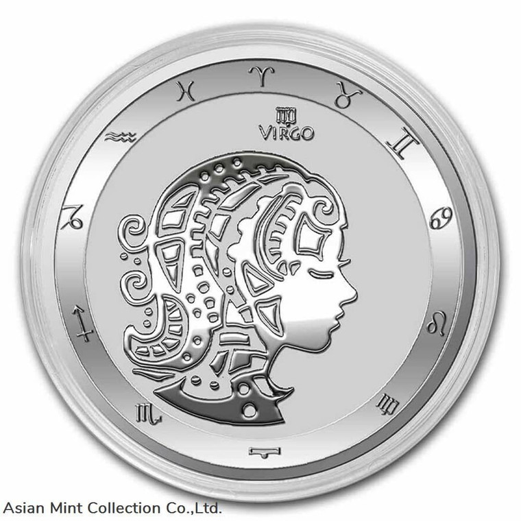 2022 - Tokelau 1 oz .999 Silver $5 Zodiac Series: Virgo in Capsule