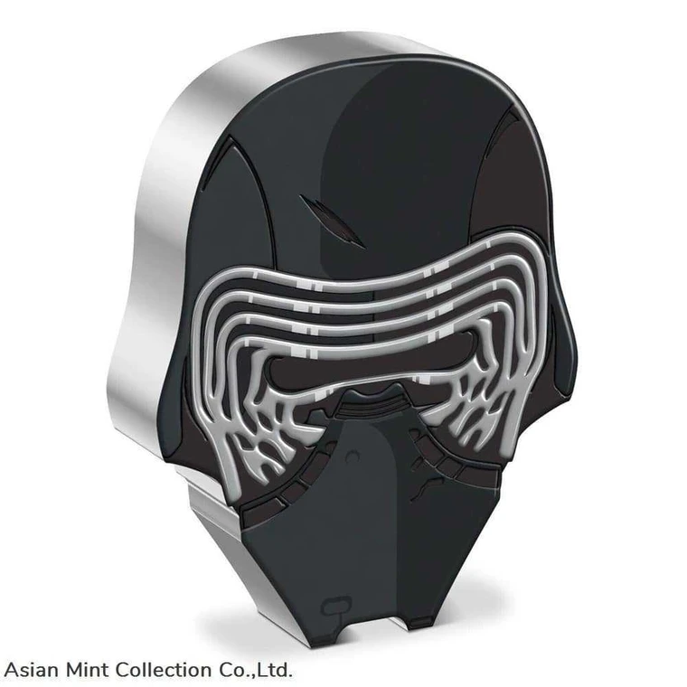 2022 - 1 Oz Silver Proof - Star Wars The Faces of the First OrderT - Kylo physical Themes & Pop Culture New Zealand Mint
