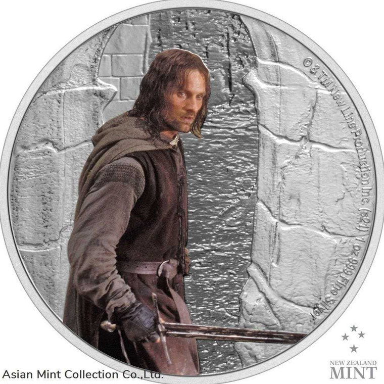 2021 - Niue Lord of the Rings Aragorn 1oz. Silver Coin physical Themes & Pop Culture New Zealand Mint