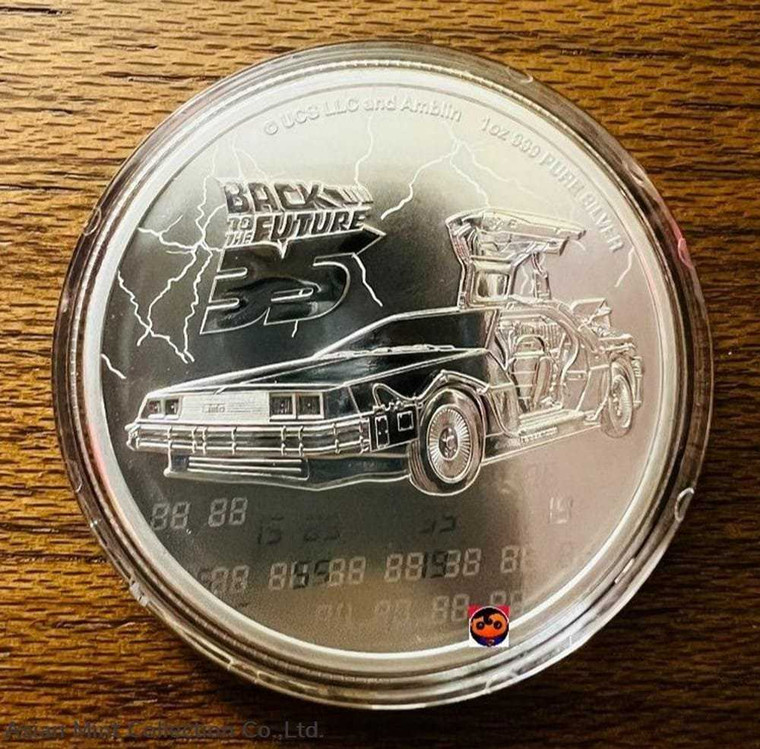 2020 SILVER NIUE 1 OZ BACK TO THE FUTURE 35TH ANNIVERSARY .999 COIN physical Themes & Pop Culture No Show Mint