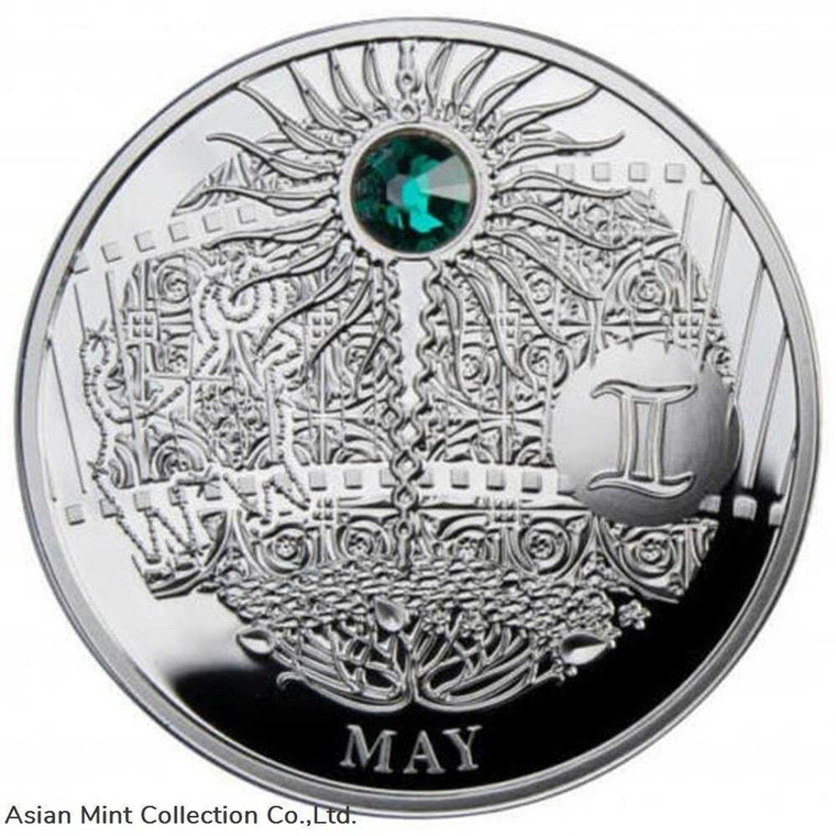 2013 - MAY The Magic Stones of Happiness Proof silver Coin 1$ Niue physical World Coins Mint of Poland