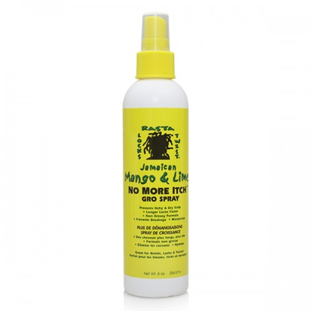 Jamaican Mango & Lime NO MORE ITCH GRO SPRAY 8OZ Top Hair Wigs