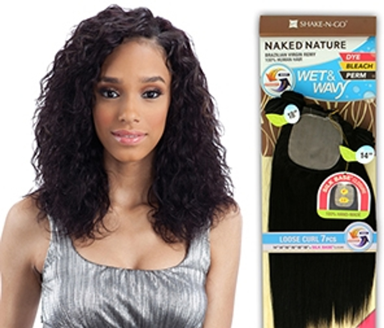Shake n go natural brazilian hair wet and wavy Clearance