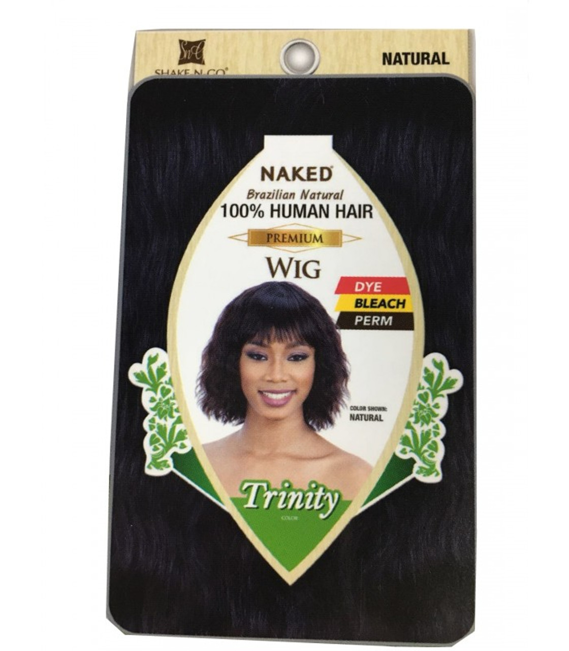 Naked Natural Brazilian Human Hair Wig Trinity