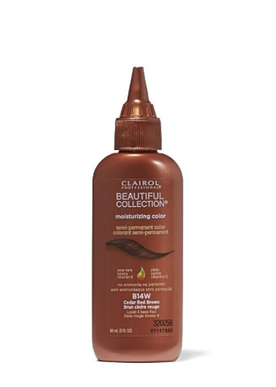 Clairol Beautiful Collection Semi Permanent Moisturizing Color B14w Cedar Red Brown
