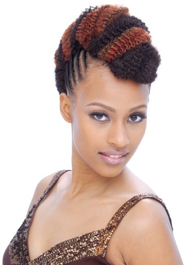Janet Collection Noir AFRO KINKY BULK 24 Top Hair Wigs